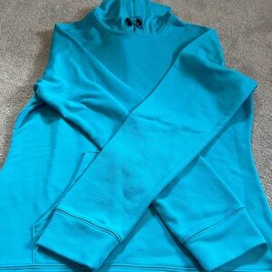 Adidas women’s hoodie sweatshirt-teal with kangaroo front pocket